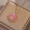 Collar para Mujer, Moda Transfronteriza, Diseño Nicho de Corazón, Versátil Elegante, Colgante Simple y Versátil, Collar Cadena Clavícula para Mujer
