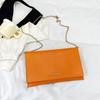 Bolso de mano simple de color sólido para mujer 2024 nuevo bolso de noche cadena de primavera simple bolso de hombro mensajero para mujer