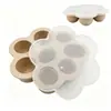 Contenedor de silicona para alimentos de 7 compartimentos con tapa, 136g para conservación congelada, molde para pastel de helado DIY, molde de silicona para helado