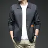 Moda Versátil Nueva de Otoño/Invierno 2026 Suéter Cardigan de Punto para Hombre Chaqueta Casual de Color Sólido con Cuello Solapa Venta al por Mayor para Hombre