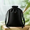 Bolsa de cetim com cordão, saquinho de seda acetinada com cordão, design personalizado de alta qualidade, bolsa de armazenamento plissada de cetim de seda artificial
