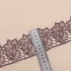 Ribete de encaje soluble en agua de 7 cm con estampado de rosas vintage para faldas, bolsos, decoración del hogar y accesorios de vestimenta
