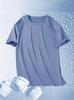 Camisa de manga curta de secagem rápida resistente à sujeira para homens, camiseta de base respirável e de malha de seda gelada, camiseta masculina de meia manga para homens