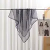 [Nuevos Productos 2025] Bufanda de Hilo Xili de Verano de Alta Gama Bufanda de Seda Bufanda Cuadrada de 70 Explosiones Blanco y Negro Puntos de Ola Pequeña Ligera