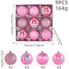 Nuevos Colgantes para Ventana de Bolas de Navidad Pintadas Regalos Festivos Bolas para Colgar en el Árbol de Navidad Bola Electroplateada Multicolor Transfronteriza Caja de Regalo