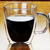 Copo de café de vidro resistente ao calor de camada dupla transfronteiriça copo de vidro isolado copo de chá transparente espesso copo de suco com caneca