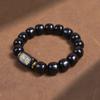Ébano contas antigas dispostas pulseira de madeira masculina e feminina anel único contas barril contas de Buda pulseira cabo Wenwan estilo étnico vintage