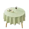 Toalha de Mesa Redonda Impermeável, à Prova de Óleo, Resistente ao Calor, Não Lavável, Mesa Redonda Pequena, Toalha de Mesa Redonda Doméstica em PVC, Toalha de Mesa Plástica para Mesa de Centro