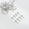 Arete de Ojo de Oveja de Color Conservante Rellenado de Oro de 14K Anillo Colgante de Tornillo de 9 Pines Círculo Colgante Accesorios para Joyería DIY Hechos a Mano