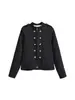 Ropa de mujer estilo europeo y americano para comercio exterior transfronterizo marca Z 2026 ZA nuevo producto chaqueta versátil ajustada con hombreras personalizada