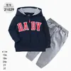 Comercio Exterior Ropa Infantil Primavera y Otoño Conjunto Infantil de Dos Piezas Material Sudadera Sudadera con Capucha Ropa Infantil para Bebés Ropa de Salida [Al por Mayor]