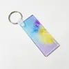 Transferência de Calor Acrílica Material Acrílico em Branco Placa Revestida de 4mm Placa de Cristal Transparente Chaveiro Transferência de Calor DIY