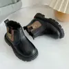 Botas tipo Martin para Niñas de 1-3-6 Años Otoño e Invierno Estilo Nuevo Estilo Británico Suela Suave Antideslizantes de Piel Botas Cortas Cálidas con Felpa para Niños