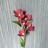 Boda Artificial 5 Cabezas Magnolia Flor Artificial Nueva Chinoiserie Flor de Boda Pequeña Lirio Magnolia Flor Decoración del Hogar Flor Artificial