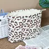 Bolsa de Maquiagem de Lona Listrada Transfronteiriça, Bolsa de Lona Portátil de Grande Capacidade, Bolsa para o Dia a Dia, Bolsa de Armazenamento de Cosméticos para Viagem