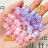 Mini Oso 3D de Alta Transparencia Tallado Exquisito UV para DIY Accesorios de Ropa Arcoíris Cuentas para Pulsera