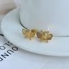 Pendientes Asimétricos de Moda Sencillos para Viajar Estilo Lindo Fresco Serie de Margaritas y Abejas Pastorales