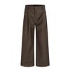 Pantalones Rectos de Línea A Estilo Retro Americano Yongfang para Hombres y Mujeres, Ajustados, Simples, Corte con Puntada de Contorno Tridimensional, Pantalones Casuales Sueltos