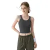 Chaleco deportivo con doble tirante, nuevo modelo de verano para yoga, running, entrenamiento al aire libre, Pilates, ciclismo y conjunto elegante para la espalda