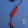 Pingente Chaveiro Moeda dos Cinco Imperadores de Cinábrio Natural Joias de Areia Dourada Roxa Ornamentos de Pendurar para Homens e Mulheres Pingente de Areia Imperial Corrente para Celular