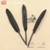 Artesanato DIY decoração de pena preta pena apanhador de sonhos pena de casamento material de pena pena de asa