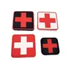 Fornecedor do Fabricante Velcro Adesivo de PVC Braçadeira da Cruz Vermelha Insígnia Médica Insígnia de Moral de Resgate