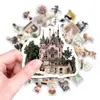 Compra Direta Transfronteiriça de 50 Adesivos de Desenho Animado Fofos, Adesivos Decorativos de Mundo de Conto de Fadas, Adesivos Criativos para Papelaria, Adesivos para Geladeira e Mala