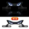 Luz de placa de motocicleta transfronteiriça parafuso triângulo olhos de demônio acessórios decorativos de motocicleta modificados universais luzes