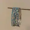Pulsera Metálica de Estilo Europeo y Americano Vintage con un Toque Exagerado y Lujoso, Presentando un Diseño Abierto Retro