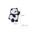 Etiqueta Bordada Original para Computadora Accesorios de Ropa Lindo Panda de Peluche Animal Bordado Calcomanía Parche Autoadhesivo Calcomanía de Tela