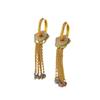 Pendientes de borla originales, moda nacional, nuevos pendientes pintados chinos, pendientes de temperamento, pendientes nacionales retro de nicho para mujer, venta al por mayor