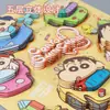 Pegatina de Pintura 3D Estéreo DIY Auténticamente Autorizada de Dibujos Animados Crayon Shin-Chan Materiales Hechos a Mano Regalos para Niños Estudiantes