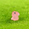 Pegamento Cremoso Luminoso Accesorios Hechos a Mano DIY Accesorios Adornos de Micro Paisaje Animal Conejo de Colores Paisajismo con Musgo