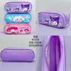 KD218 Estudiantes Japoneses de Dibujos Animados Bolsa para Lápices de Lona de Doble Capa Gran Capacidad Almacenamiento Estudiante para Lápices Bolsa para Lápices para Organizar Lápices