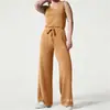 Mono de mujer informal ajustado de moda europea y americana, sin mangas, color sólido, con cuello en V, primavera/verano 2023