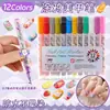 Bolígrafo de Graffiti para Uñas Nuevo Transfronterizo, Bolígrafo para Pintar Uñas, Bolígrafo de Colores para Dibujar Flores en Uñas, Bolígrafo para Dibujar Líneas en Uñas, Marcador de Secado Rápido para DIY