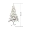 Árbol de Navidad de PVC Encriptado Decoración Navideña Verde Simulación Transfronteriza Plegable Lápiz Árbol de Navidad Flockado