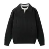 Ropa para Hombre ACU Falso Dos Piezas POLO Suéter de Punto Trenzado Cuello en V para Hombre, Nuevo Vintage Suelto de Punto Otoño/Invierno 2026