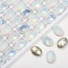 Estilo celebridade da internet rosa proteína alta qualidade quadrado gordo gota d'água proteína multi-estilo cor vidro diamante acessórios fundo pontudo Joias de Diamante Diamante