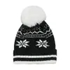 Chapéu de Lã Outono e Inverno Amazon Temu Transfronteiriço Chapéu de Inverno Quente de Natal para Crianças Chapéu de Tricô Floco de Neve Crianças