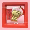 Gato KT Colgante Pequeño Llavero Dorado Estilo Dibujos Animados Encanto Creativo para Bolso Cadena de Teléfono Venta al por Mayor Regalos Pequeños Promocionales
