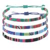 Venta Caliente Transfronteriza Set de 4 Piezas Estilo Étnico Bohemio Simple Cuerda de Mano Verano Playa Impermeable Pulsera de Cuerda Encerada