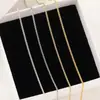 Distrito de Lu Ouro Real 18K Banhado DIY Universal Ajuste Lateral Pulseira Corrente Joias Artesanais Acessórios para Colar Atacado