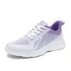 Zapatos de mujer nuevos de primavera y verano, zapatos deportivos transpirables de malla, zapatos para correr antideslizantes, zapatos casuales ligeros y cómodos de suela suave con tacón plano