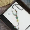 Acessórios de Colar de Cabacinha Cerâmica Novos Outono e Inverno Design de Nicho Feminino Colar Estilo Chinês Joias Atacado de Alto Padrão Feminino
