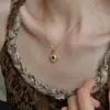 Collar Antiguo Francés de Fritillary Plata de Ley 925 Lujo Ligero Gama Alta Cadena para Clavícula Cenicienta Verano Nuevo Ins