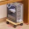 Soporte para torre de computadora para uso doméstico, base móvil para gabinete de escritorio con ruedas, estante de almacenamiento, bandeja para debajo del escritorio de oficina