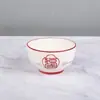 Tigelas e Pratos de Cerâmica para Uso Doméstico, Tigelas para Refeição, Tigelas para Macarrão, Pratos de Servir, Cor Sob Esmalte, Tigelas e Pratos Fofos de Morango, Tigelas para Arroz, Pratos para Frutas