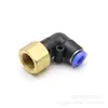 Conector rápido de conexión rápida de fábrica al por mayor conector de enchufe rápido rosca interna codo PLF Yongjie componentes neumáticos neumático