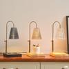 Lámpara Romántica de Dormitorio Regulable para Aromaterapia Lámpara de Mesa de Noche Difusor de Velas Derretidas Lámpara de Cera Derretida Elevable sin Fuego Regalo Creativo